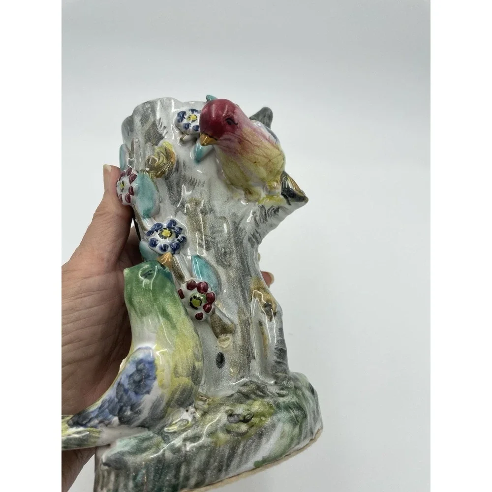 Vintage Ceramic Double Bird Spill Vase or Flower‎ Vase Japan 7